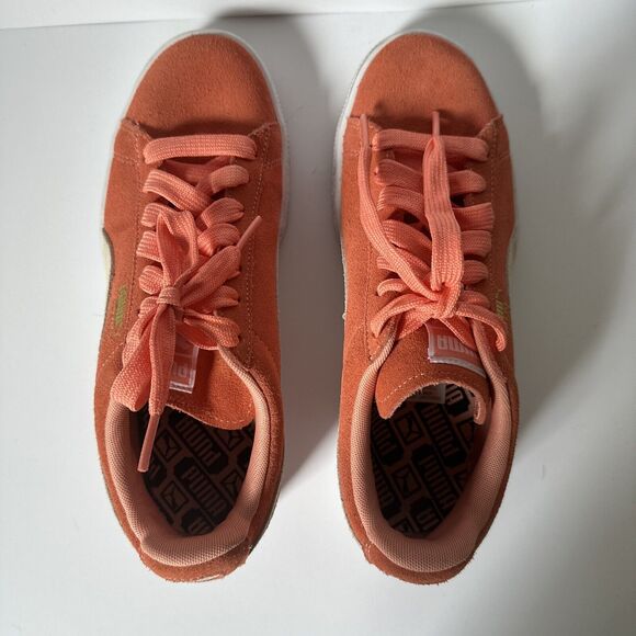 PUMA Suede Classic Coral Low Profile Lace-up Sneakers Tennis Shoes Womens 8 - Picture 9 of 11